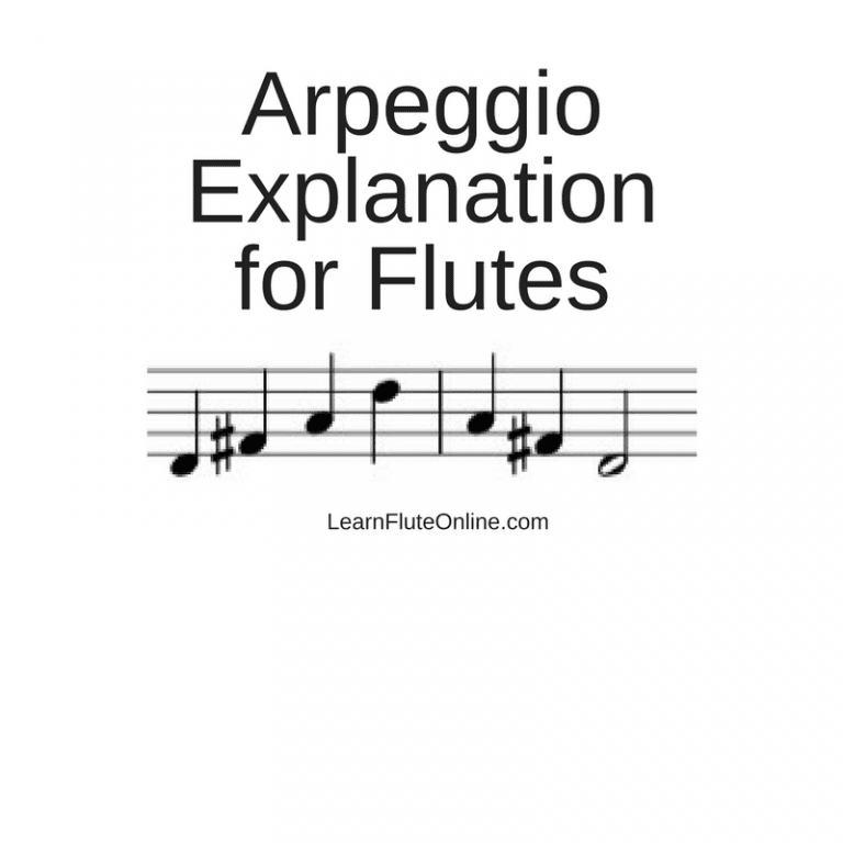 Arpeggio Explanation for Flutes